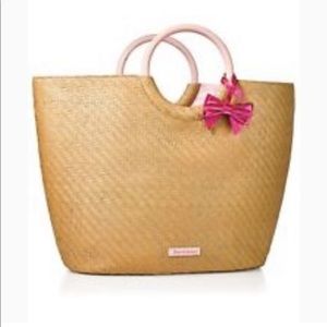 Juicy Couture straw hand bag -excellent condition